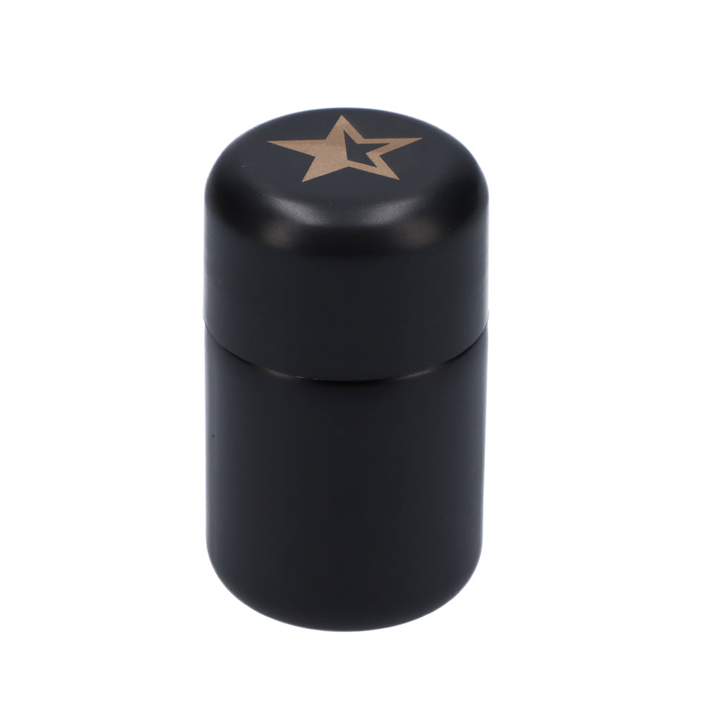 Black Glass Stash Jar (80mm)