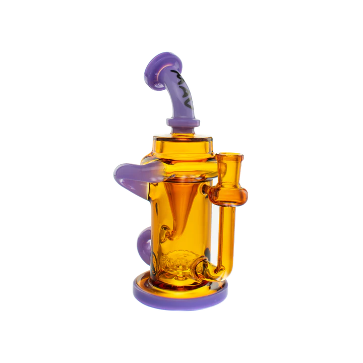 recycler dab rig yellow purple 