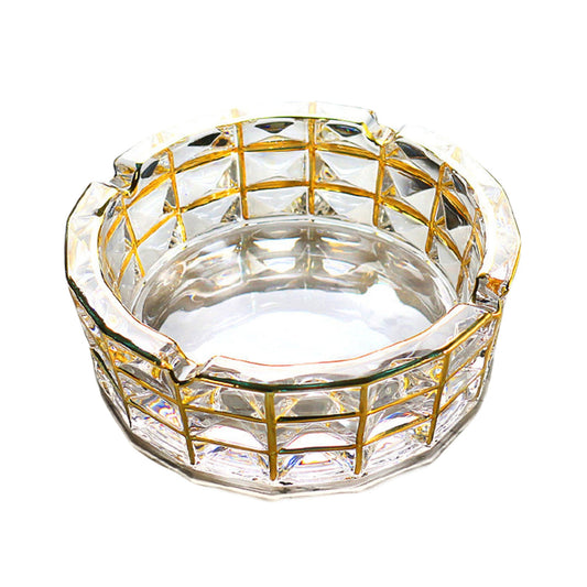 Crystal Glass Ashtray Nordic for Indoor Outdoor