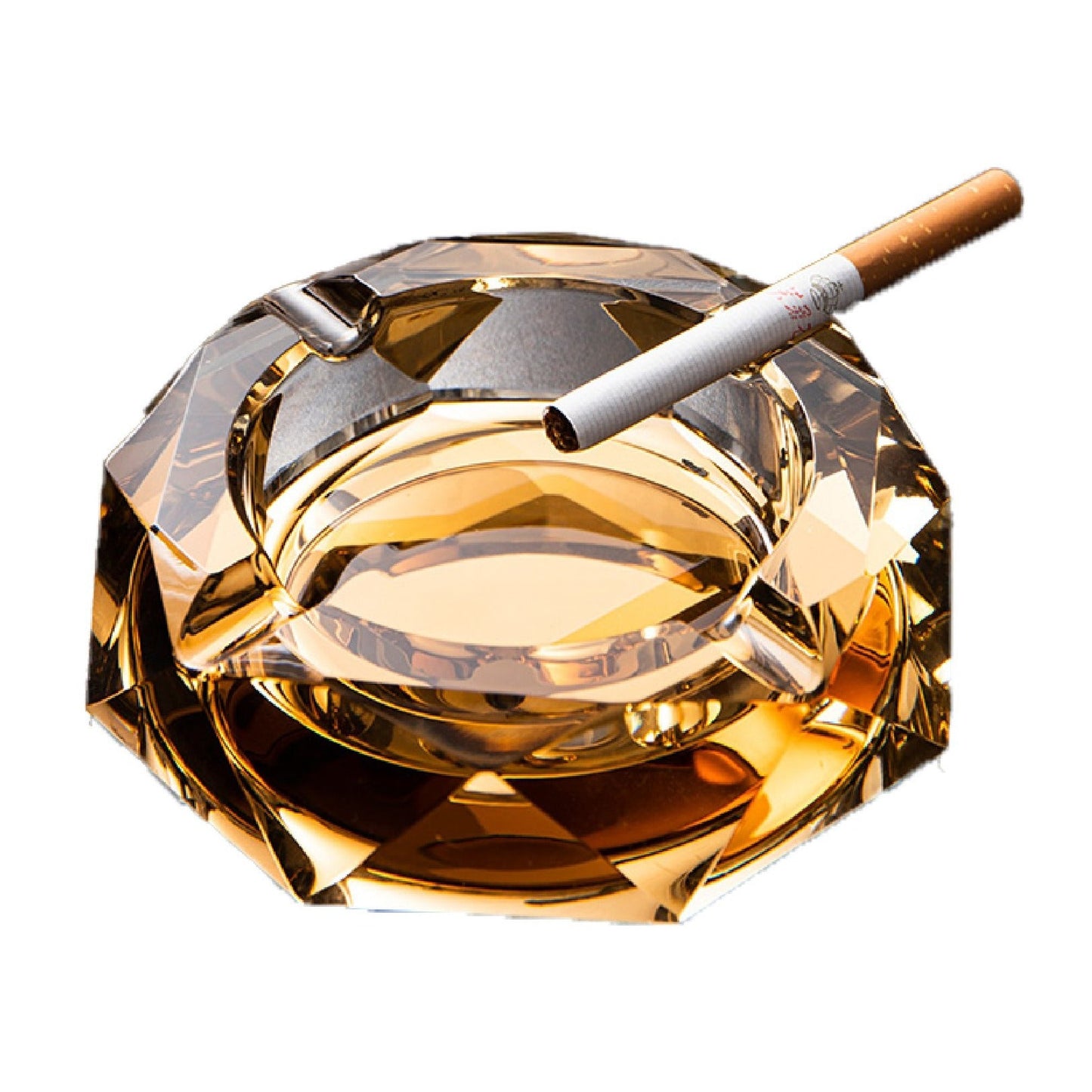 Octagonal Glass Ashtray (4.7 or 5.9-inch)